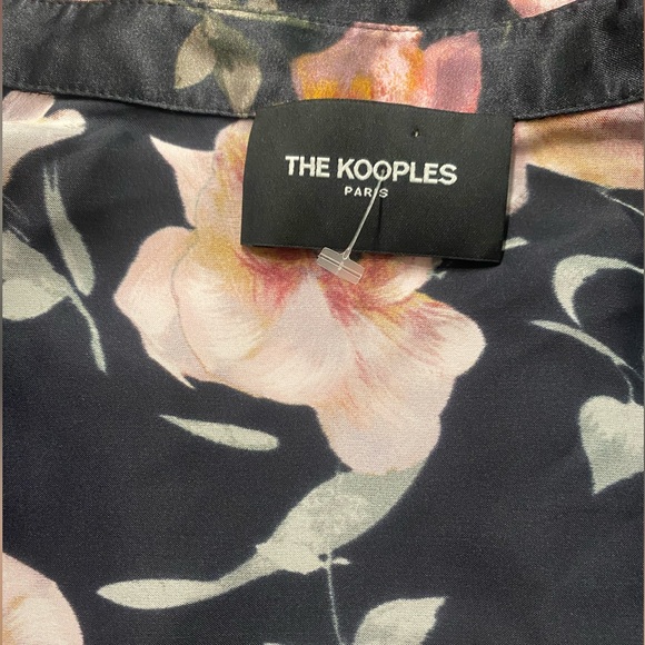 The Kooples Black Floral Blouse - Picture 7 of 9